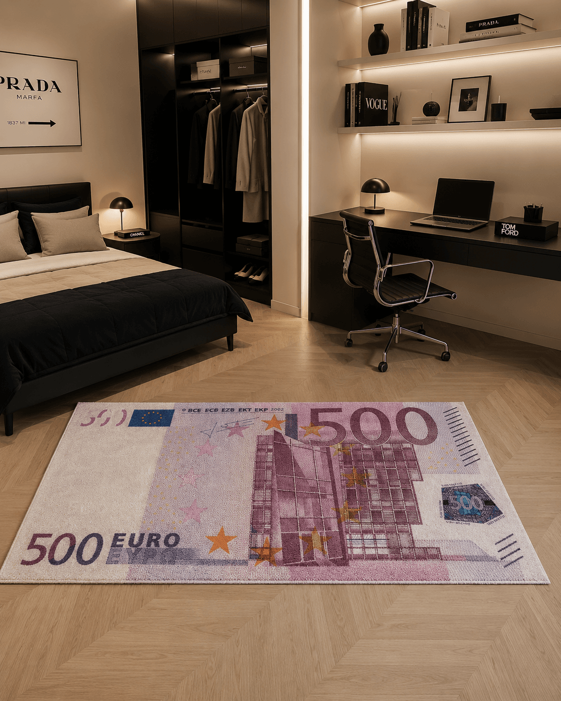 €500 Banknote Rug